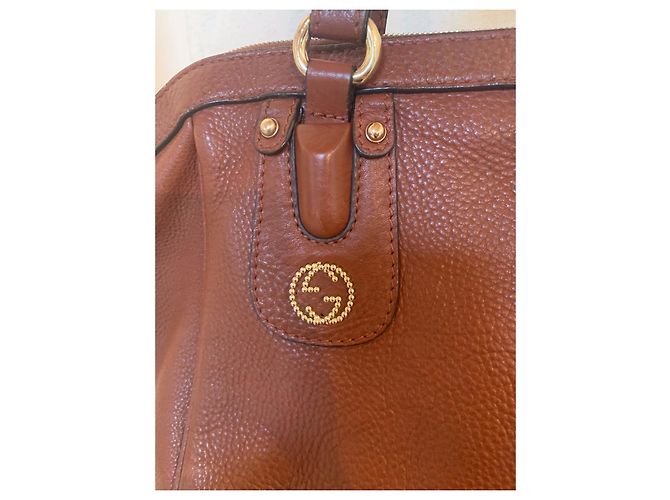 Gucci Ledertasche Hellbraun - Ansicht 5