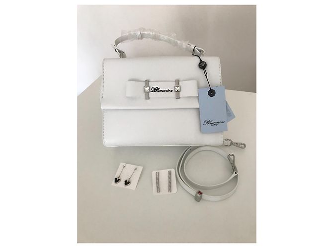 Borsa a tracolla Blumarine in pelle bianca Bianco - vista 2