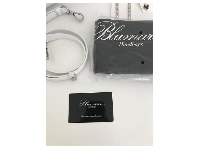 Borsa a tracolla Blumarine in pelle bianca Bianco - vista 4