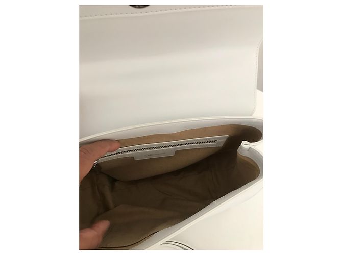 Borsa a tracolla Blumarine in pelle bianca Bianco - vista 7