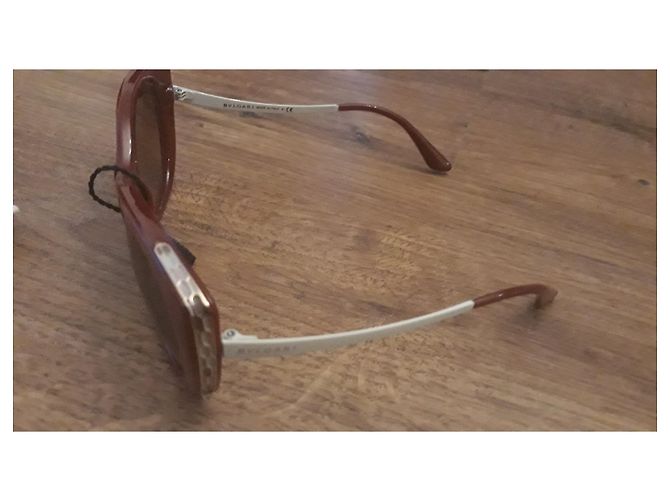 Gafas de sol Bulgari Cat Eye rojas de plástico - vista 4