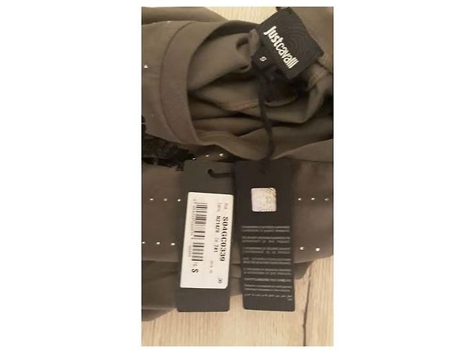 Just Cavalli Baumwoll-Top Khaki Größe S - Ansicht 5