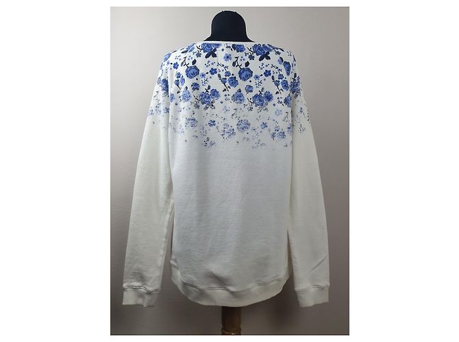 Superdry Ombre Floral Sweatshirt Weiß Baumwolle Mehrfarben - Ansicht 3