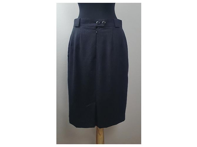 Falda midi de lana gris Etienne Aigner - vista 2