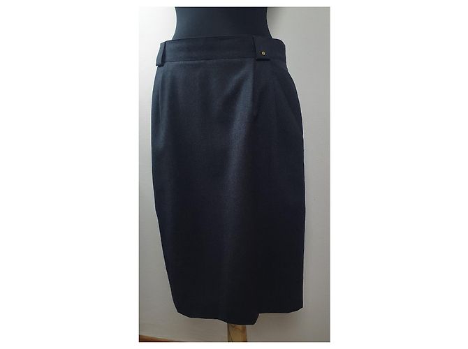 Falda midi de lana gris Etienne Aigner - vista 3