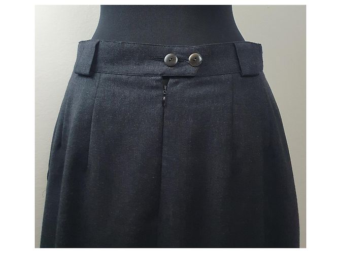 Falda midi de lana gris Etienne Aigner - vista 5