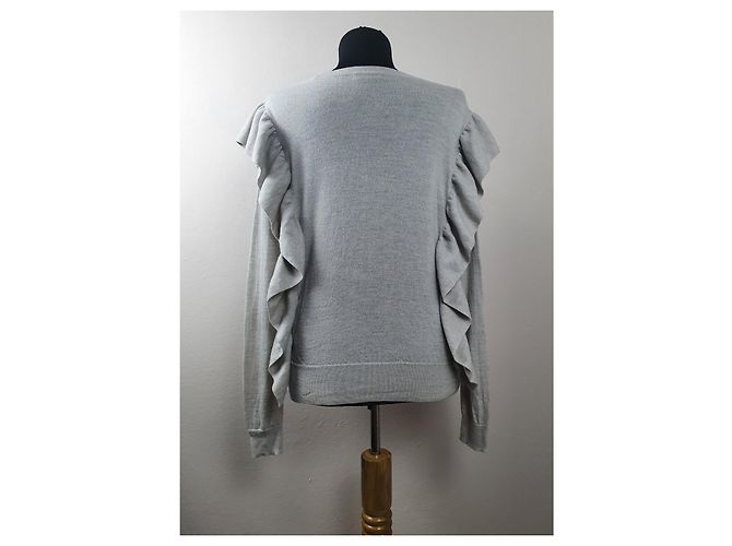 Club Monaco grauer Wollpullover M - Ansicht 3