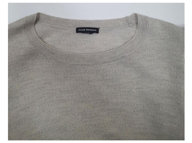 Club Monaco grauer Wollpullover M - Ansicht 4