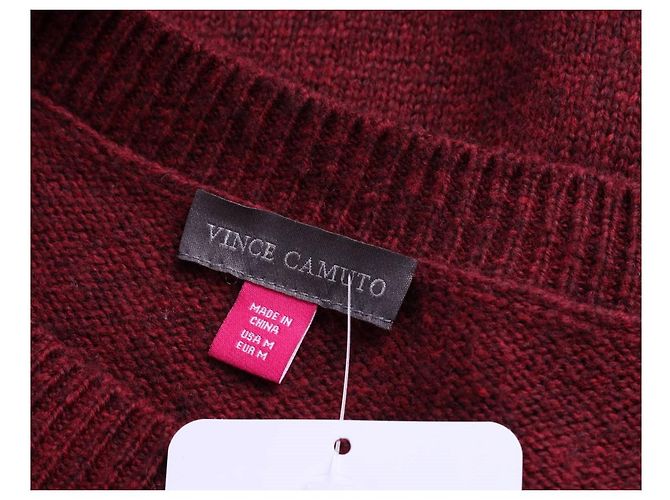 Vince Camuto Pullover in Burgunder Rot Grösse M Bordeaux - Ansicht 3