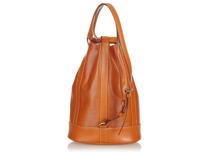 Louis Vuitton Brown Epi Randonnee PM Marrone - vista 3