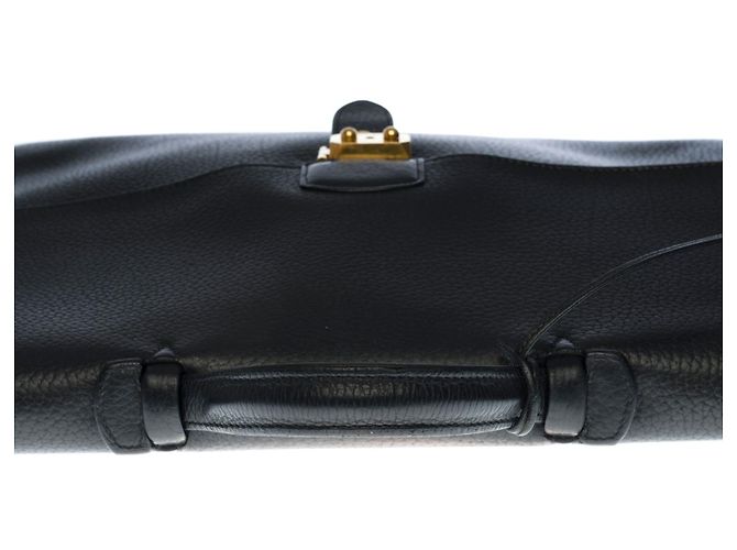 Sac à dépêches Borsa molto chic Porte-Documents Hermès Dispatch in mucca delle Ardenne Nero - vista 7