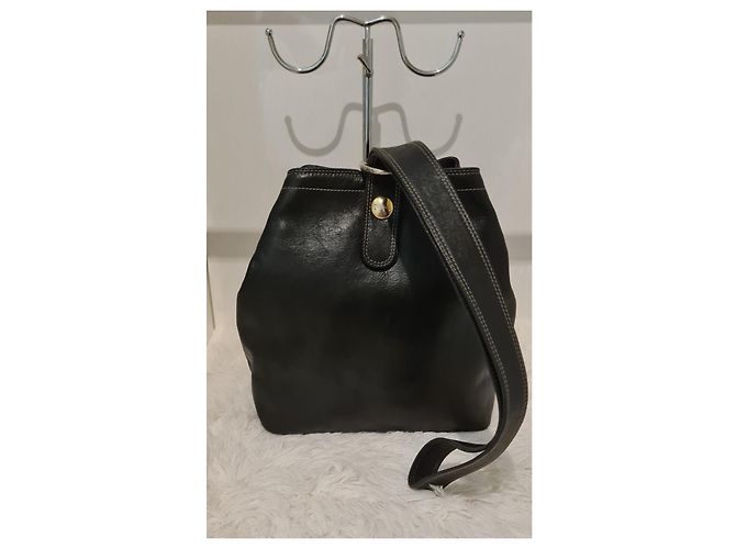 Borsa Lancel Seal Blu Navy in Pelle - vista 2