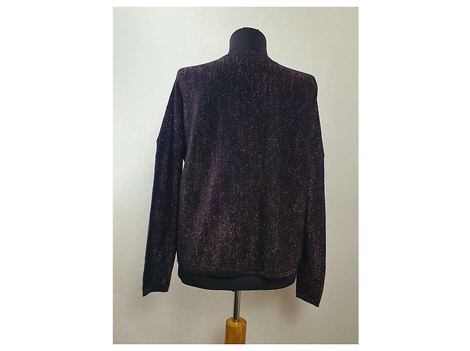 Bimba & Lola Strickjacke aus Baumwolle mit Metallfaden Mehrfarben - Ansicht 3