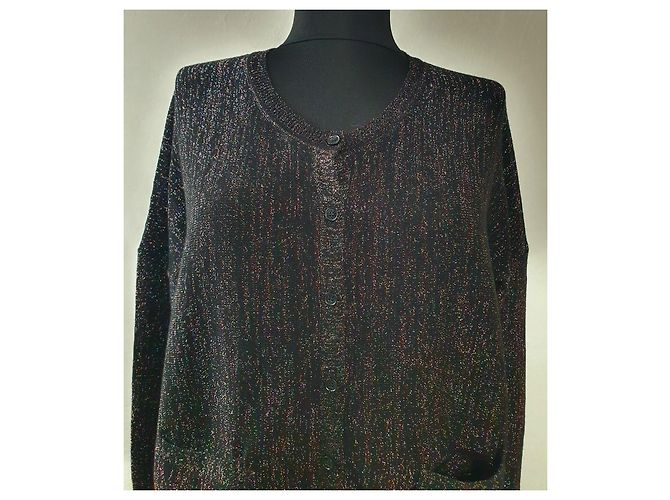 Bimba & Lola Strickjacke aus Baumwolle mit Metallfaden Mehrfarben - Ansicht 4