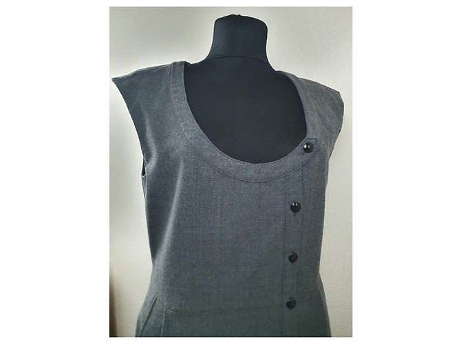 Filippa K Kleid aus Wolle Grau M - Ansicht 4