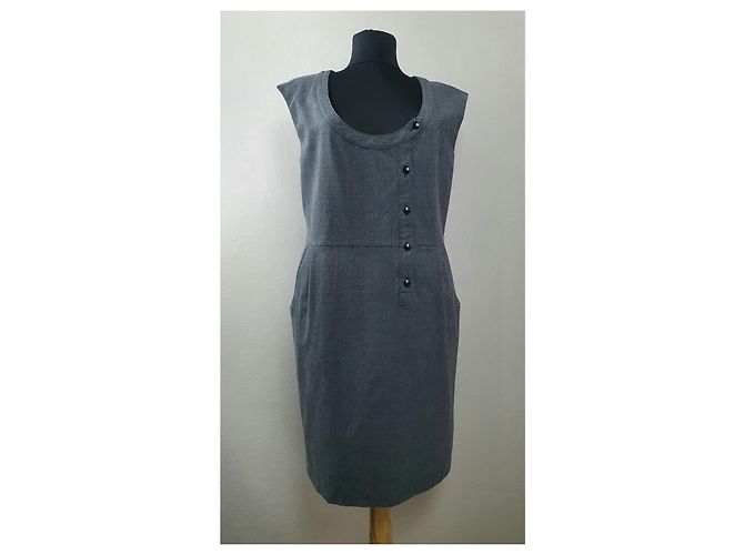 Filippa K Kleid aus Wolle Grau M - Ansicht 5