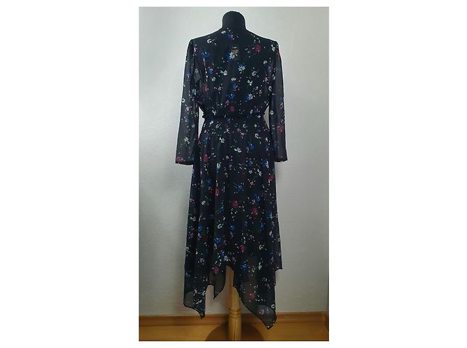 Maje Blumenkleid Schwarz Viscose - Ansicht 5