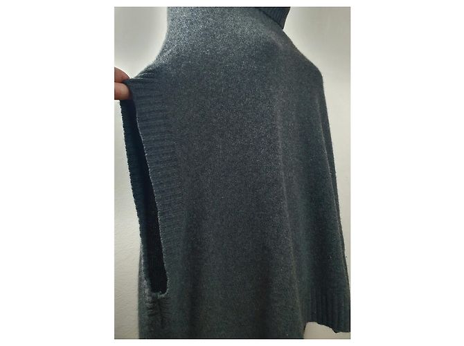 Bcbg Max Azria Kasia Poncho Pullover aus Kaschmirmischung Grau - Ansicht 2