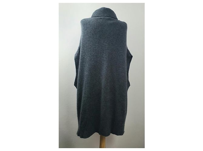 Bcbg Max Azria Kasia Poncho Pullover aus Kaschmirmischung Grau - Ansicht 3