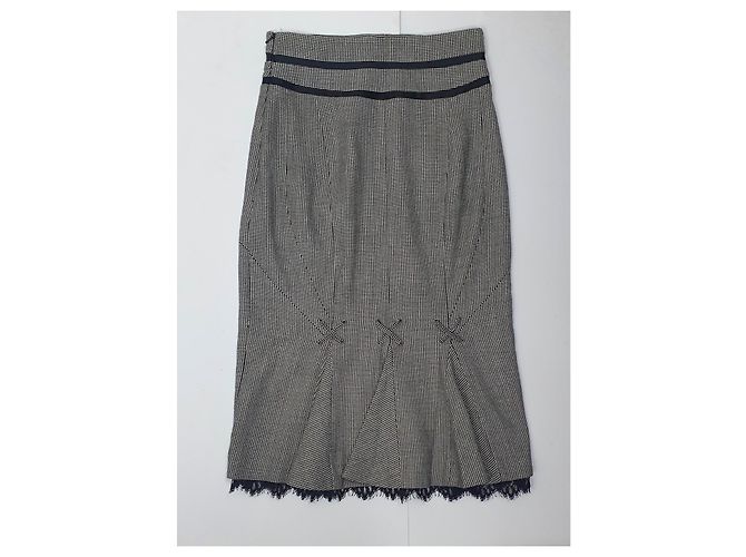 Falda de lana negra Karen Millen Negro - vista 4