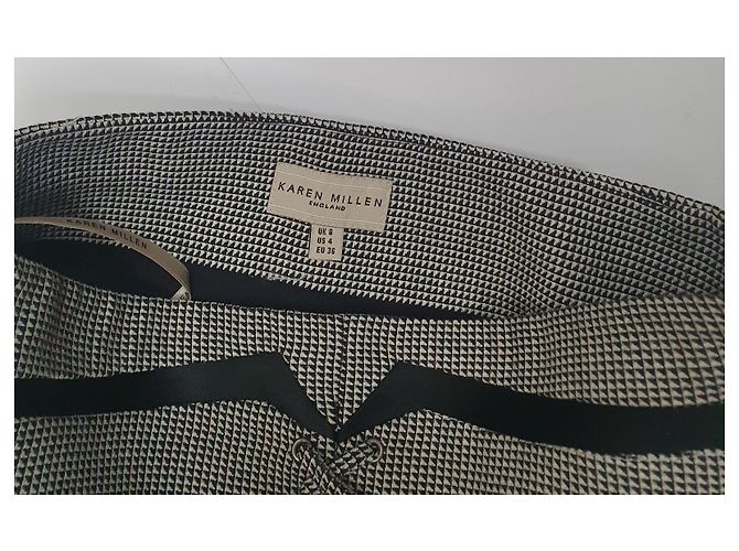 Falda de lana negra Karen Millen Negro - vista 5