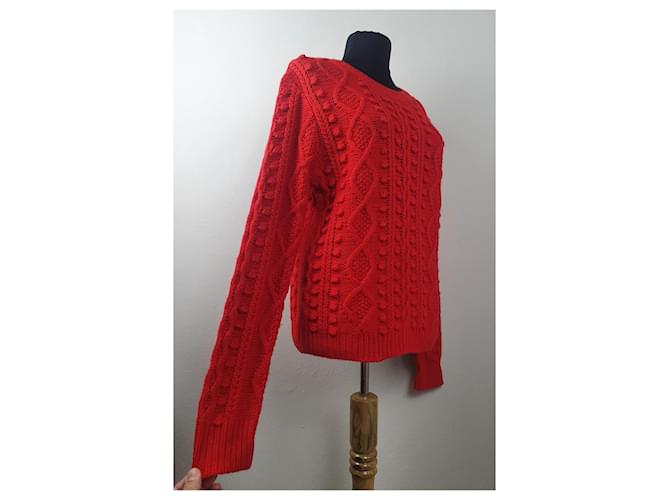 Cynthia Rowley Wollpullover in Rot - Ansicht 4