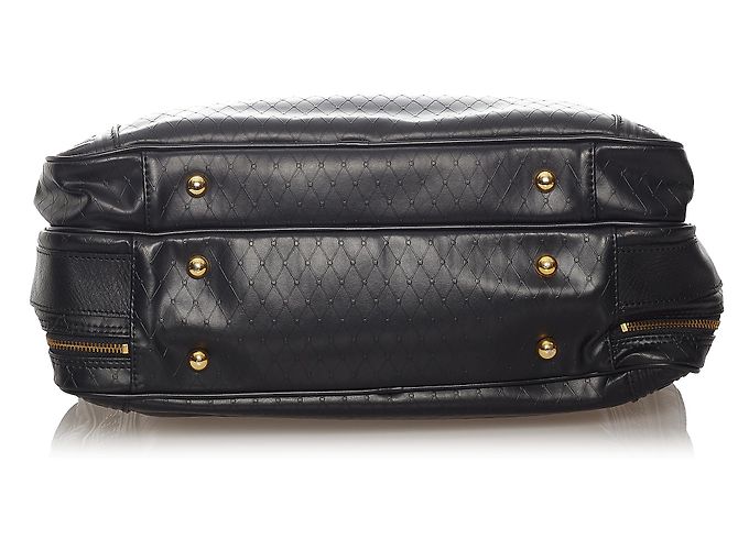 Borsa da lavoro in pelle nera Versace - vista 4