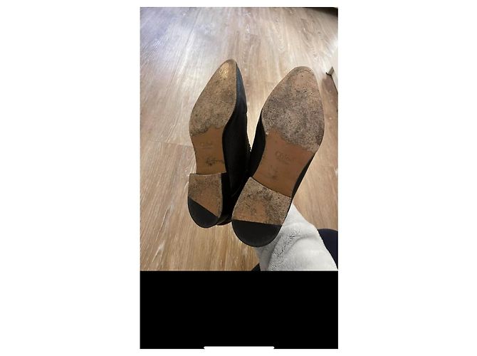 Botines Chloé de piel granulada negros - vista 5