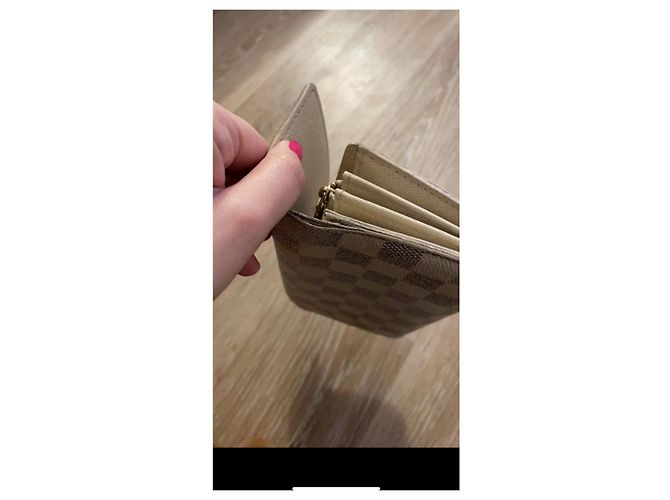 Louis Vuitton Sarah Geldbörse Beige Leder - Ansicht 6