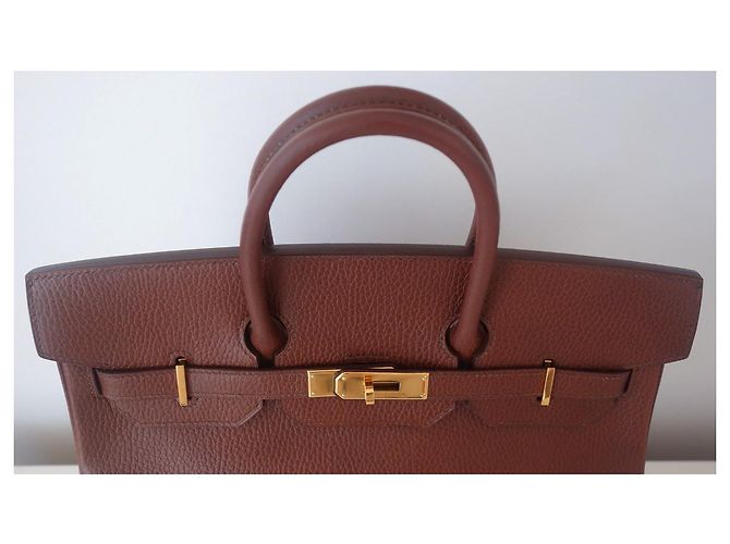 Haut à courroies Hermès Borsa HERMES BIRKIN 32 HAC Marrone - vista 6