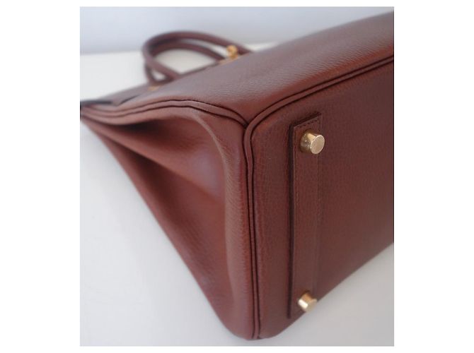 Haut à courroies Hermès Borsa HERMES BIRKIN 32 HAC Marrone - vista 8