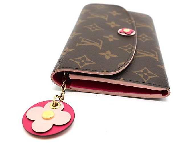 Louis Vuitton Monogramm Blumen Emilie Long Wallet Braun - Ansicht 13
