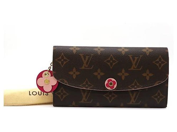 Louis Vuitton Monogramm Blumen Emilie Long Wallet Braun - Ansicht 2