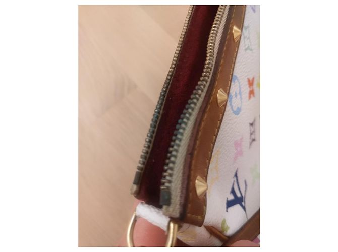 Louis Vuitton Monogram Multicolor Clutch Bag Weiß - Ansicht 2