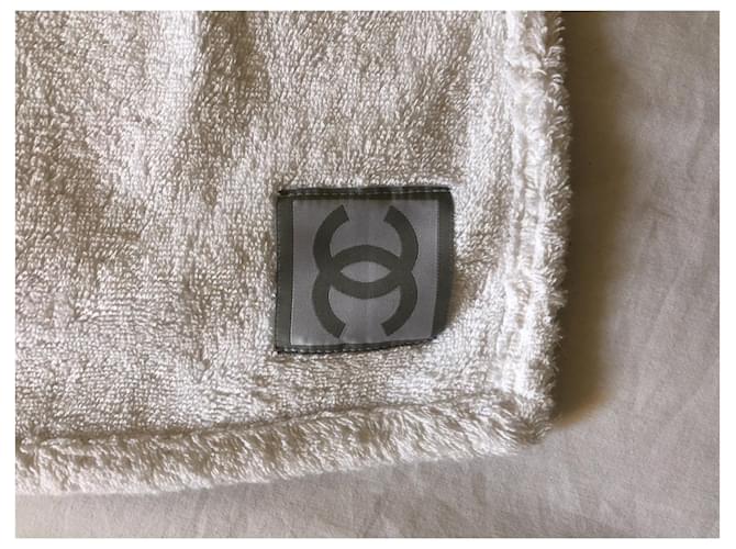 Toalla de baño de algodón Chanel Eggshell Blanco roto - vista 5
