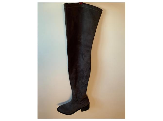 Dune Stiefel Dunkelgrau Polyester 36 Anthrazitgrau - Ansicht 4