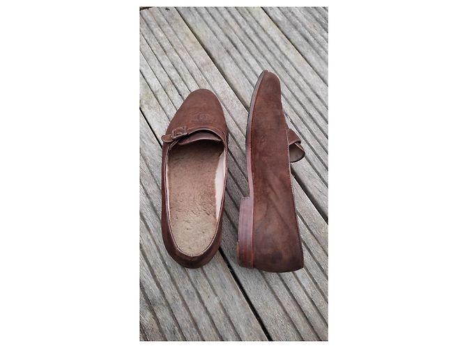 Mocassini Chanel Camoscio Marrone - vista 10