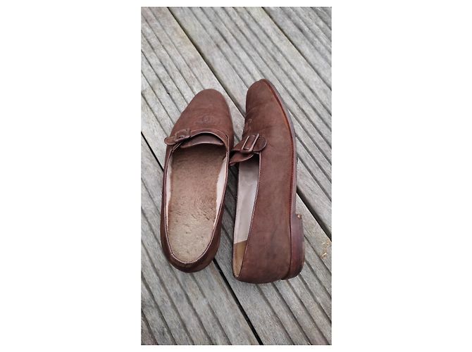 Mocassini Chanel Camoscio Marrone - vista 9