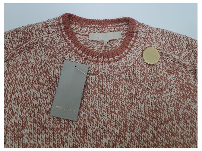 Vanessa Bruno Baumwollpullover braun ecru Mehrfarben - Ansicht 5