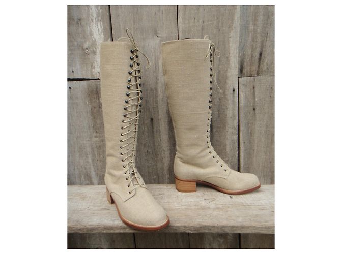 Botas elizabeth stuart p 37 Beige - vue 2