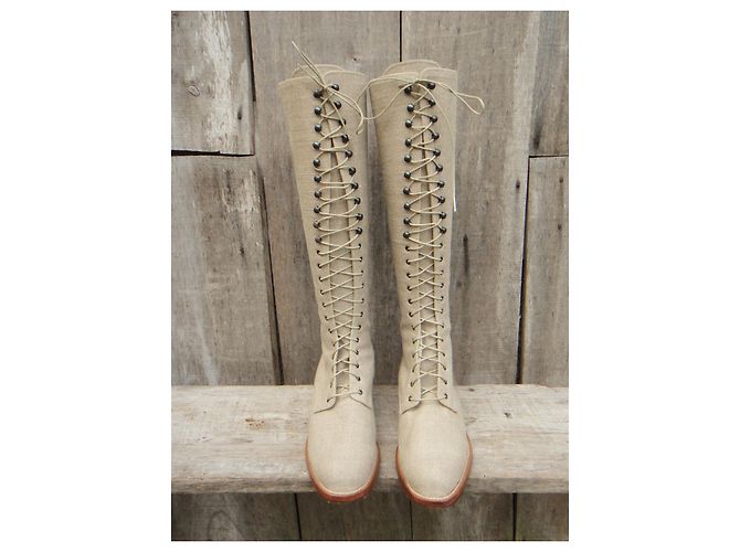 Botas elizabeth stuart p 37 Beige - vue 3