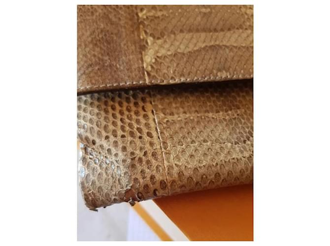 Bamboo Gucci Vintage Python-Tasche aus Bambus Mehrfarben - Ansicht 4