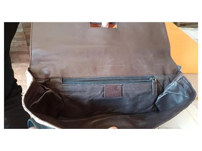 Bamboo Gucci Vintage Python-Tasche aus Bambus Mehrfarben - Ansicht 7