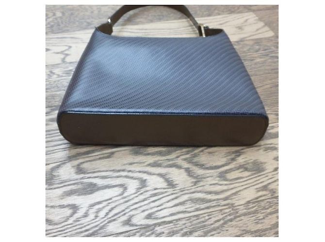 Lancel Vintage Tasche aus gewebtem Leder Braun Beige - Ansicht 10