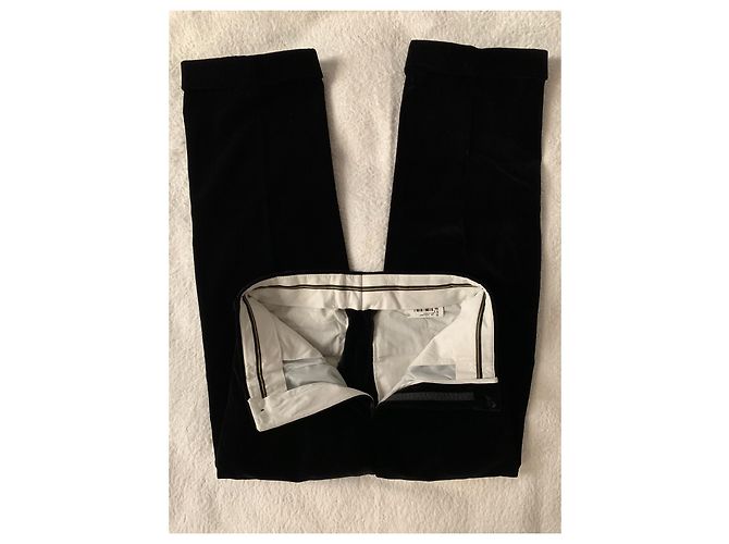 Lanvin black velvet tuxedo suit - view 10