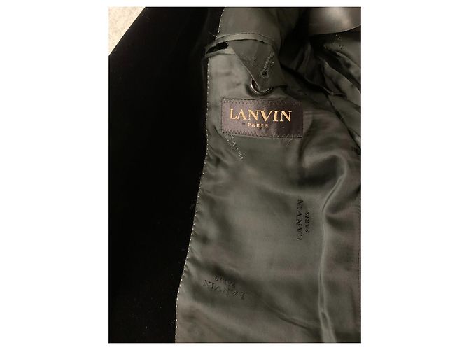 Lanvin black velvet tuxedo suit - view 13