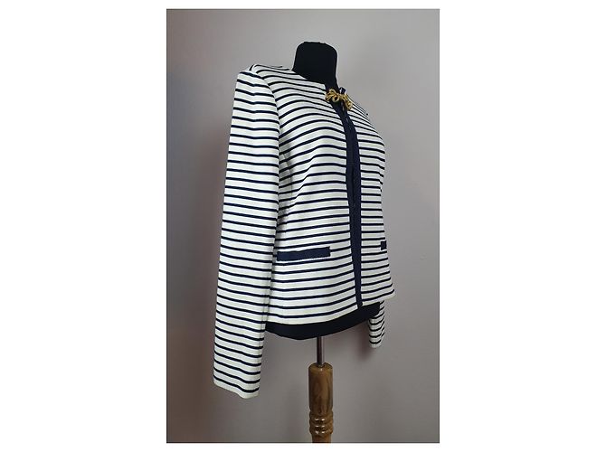 Blazer Liu.Jo a Righe Bianco e Blu - vista 2