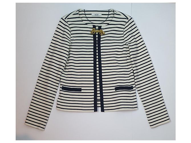 Blazer Liu.Jo a Righe Bianco e Blu - vista 7