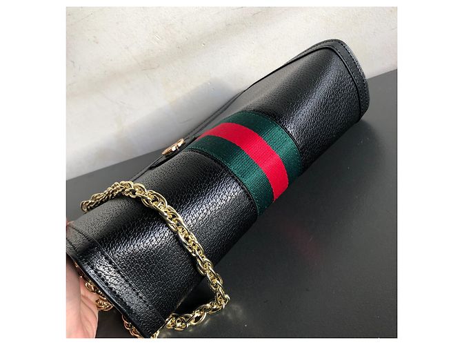 Borsa a mano Gucci Ophidia in pelle nera Nero - vista 2