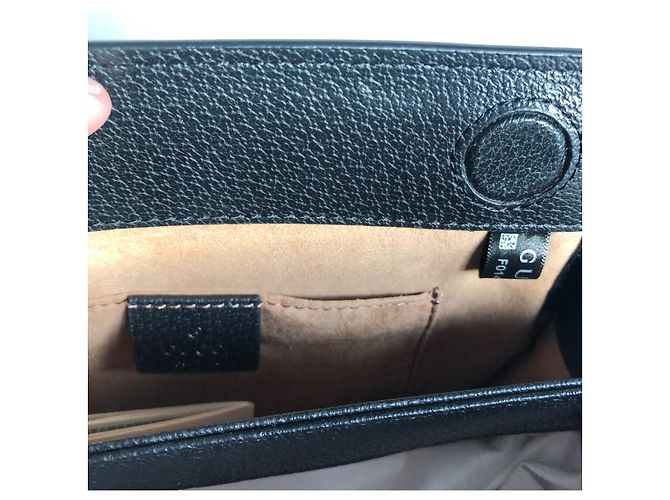 Borsa a mano Gucci Ophidia in pelle nera Nero - vista 5